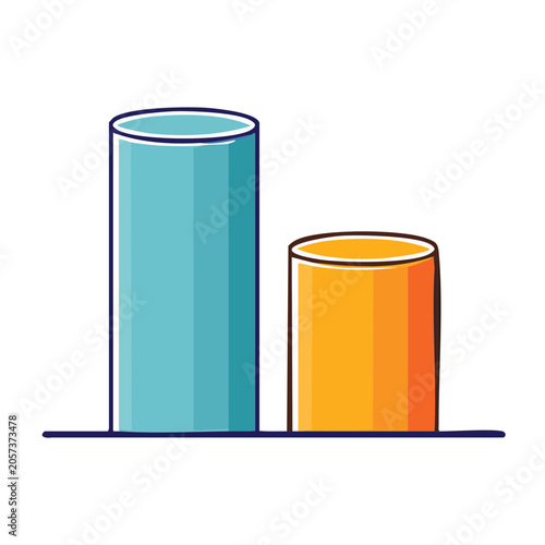 3D render of two drink containers side by side