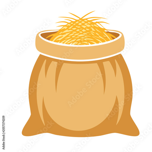 Golden honey jar with dipper flat design
