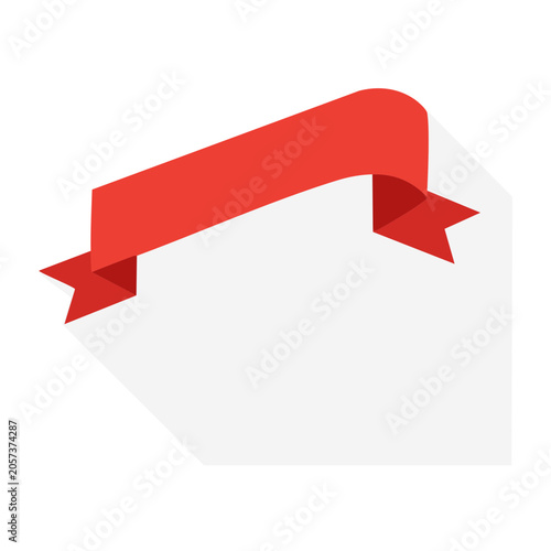Red flat design arrow pointing right