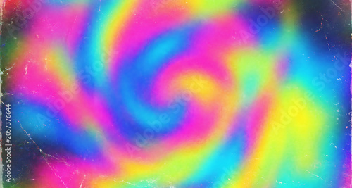 Vibrant Rainbow Psychedelic Swirl Vortex Abstract Background