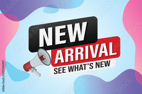new arrival poster banner graphic design icon logo sign symbol social media website coupon sale

