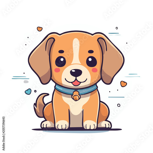 Cartoon orange elephant with blue bow smiling