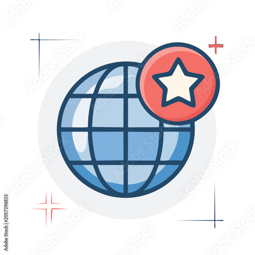 Flat design soccer ball shield emblem icon