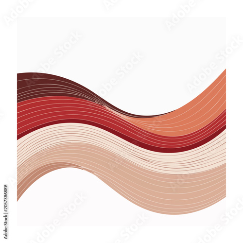 Folded striped fabric on transparent background