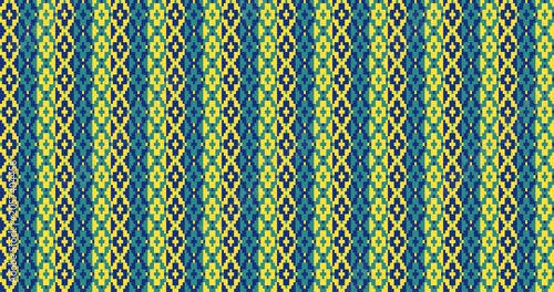 Geometric Miyuki Beadwork Inspired Songket Textile Pattern Backdrop