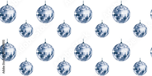 minimal silver disco ball seamless dance floor texture pattern art