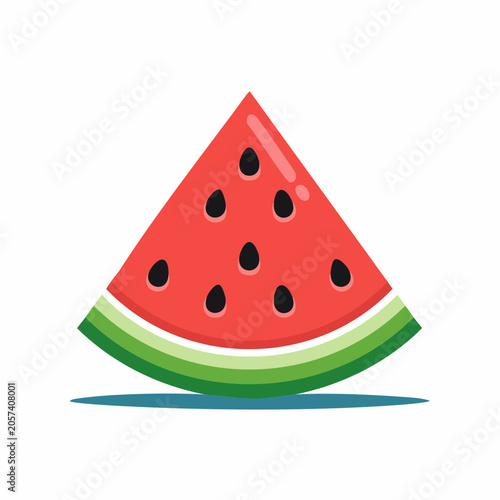 Slice of Watermelon with Seeds