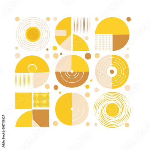 Abstract Geometric Shapes Vector Design