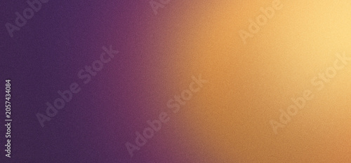 Abstract smooth gradient background with grainy texture featuring soft light transition from Deep Purple and Gold for modern design aesthetic project.