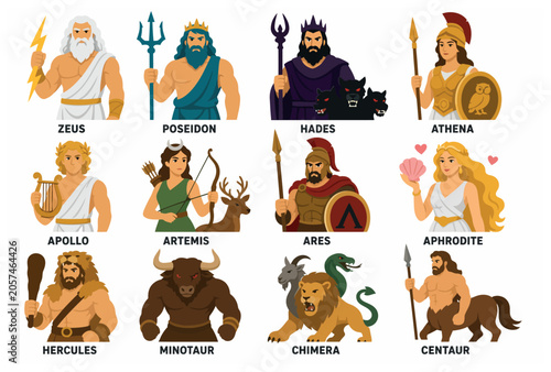 Φωτογραφία Mythology gods and creatures.