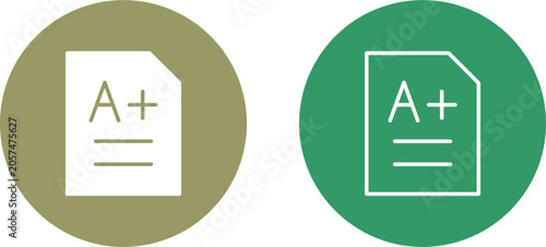 A grade Vector Icon