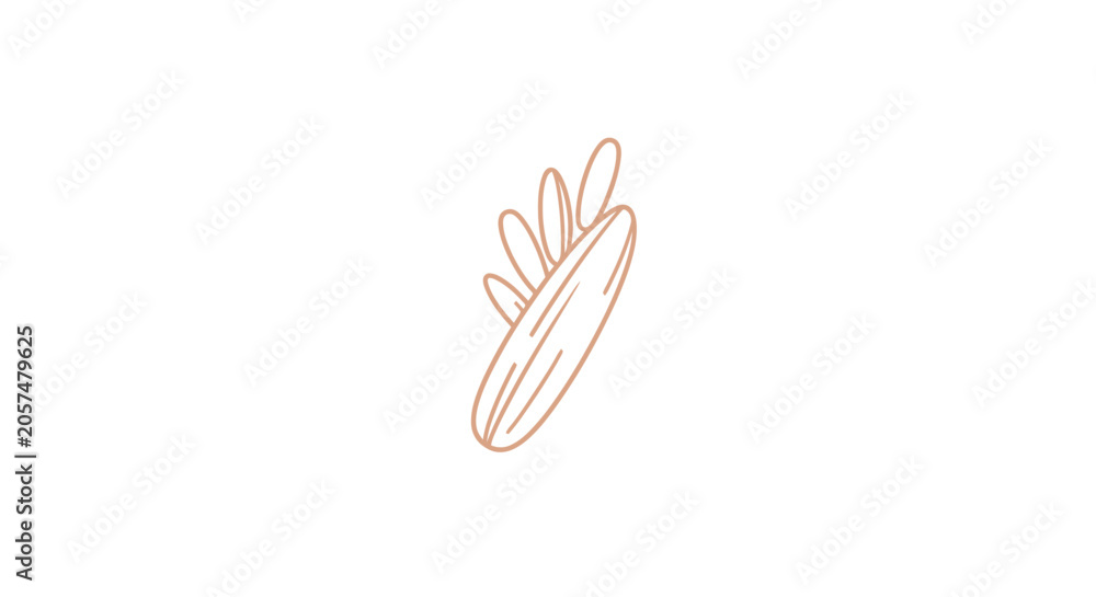 Fototapeta premium Colorful illustration of a feather.