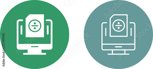 Obraz na płótnie Divide Vector Icon