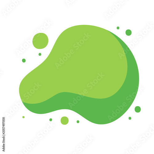 Flat design avocado with leaf and seed