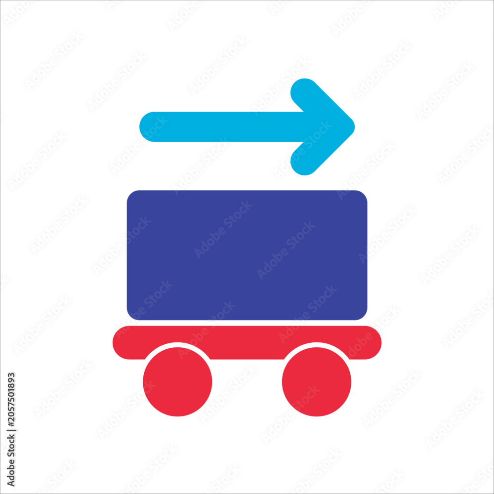 Obraz premium carry icon. simple flat colored vector