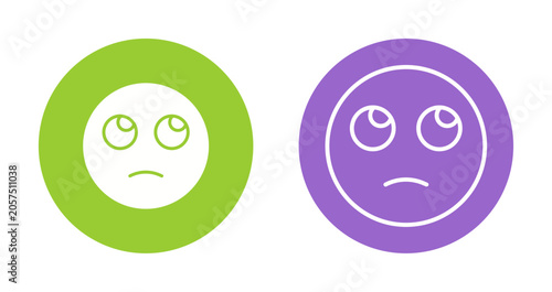 Konstfotografi Face with Rolling Eyes Icon Design