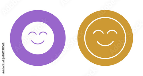 Foto Smiling Face with Smiling Eyes Icon Design