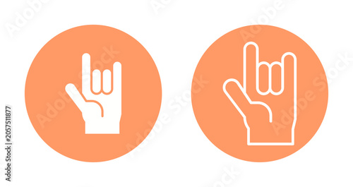 Foto Love You Gesture Icon Design