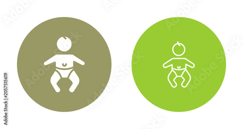 Bild auf Leinwand Baby Essentials Icon Design