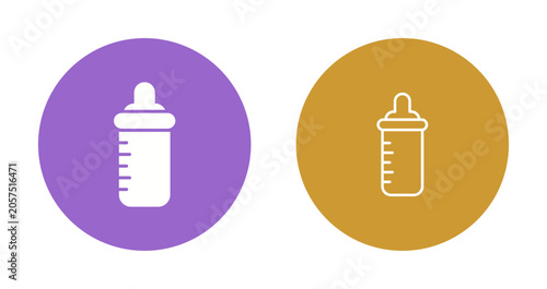 Schilderij op canvas Feeding Time Icon Design
