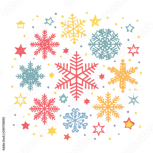 Minimalist floral pattern vector design