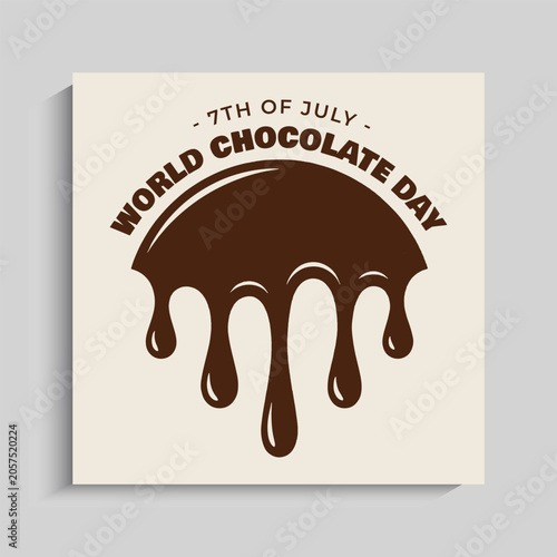 World Chocolate Day social media Instagram post banner template
