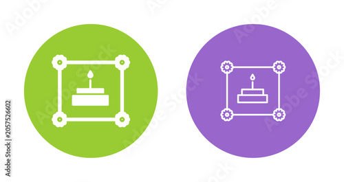 Fotografie Birthday Card Icon Design