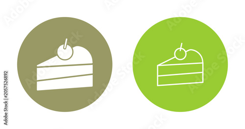 Konstfotografi Cake Slice Icon Design