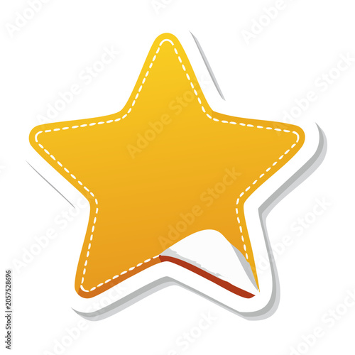 Yellow and white sneaker vector icon