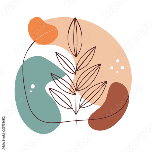 Autumn maple leaf vector illustration
