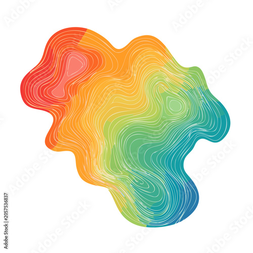 Abstract vector illustration of human brain