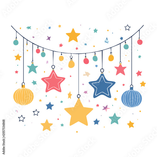 Colorful hot air balloons and sky objects vector