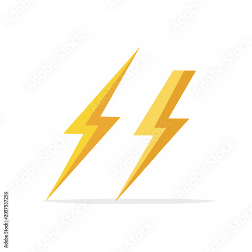 Flat orange arrow vector isolated