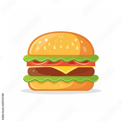 Stacked donuts flat design isolated