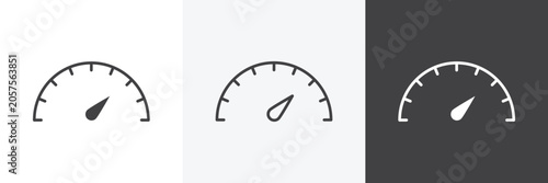 Speedometer icon set for web