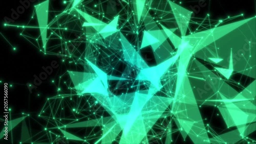 Abstract Digital Network Video Background. Cyberspace Video Background.