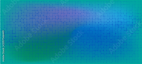 Fényképezés Abstract digital square pattern with cyan blue gradients and smooth curved lines, modern geometric texture, technology inspired visual design
