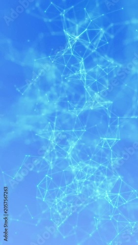 Abstract Digital Network Video Background. Cyberspace Video Background.