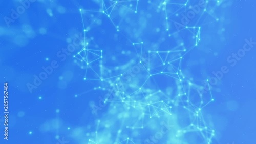Abstract Digital Network Video Background. Cyberspace Video Background.