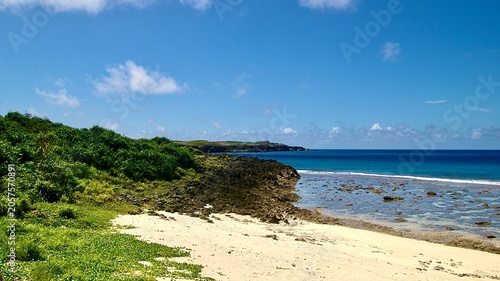 沖縄県八重山諸島与那国島の比川浜