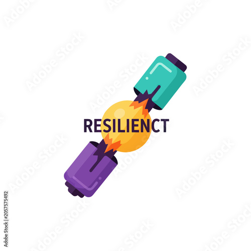 Foto Resilience Concept With Broken Chains.