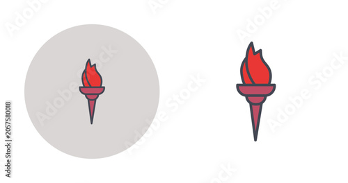 Tableau sur toile Lovebirds Vector Icon