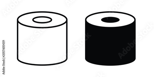 Φωτογραφία Sushi icon Silhouette and outline vectors
