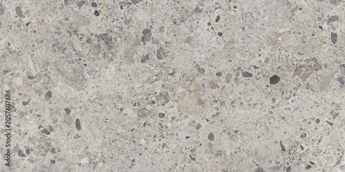 Fotografi Terrazzo stone texture with grey marble chips, polished concrete surface backgro