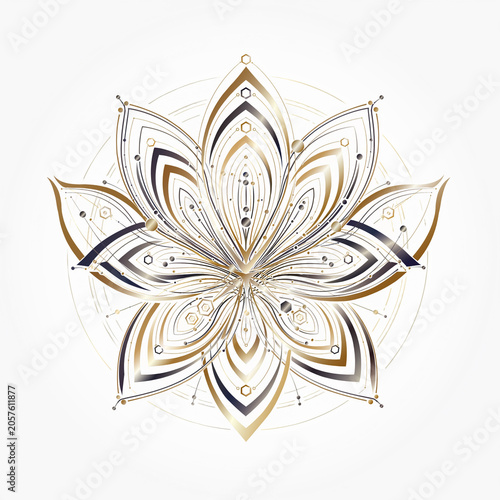 Data Flower Corporate Emblem Vector