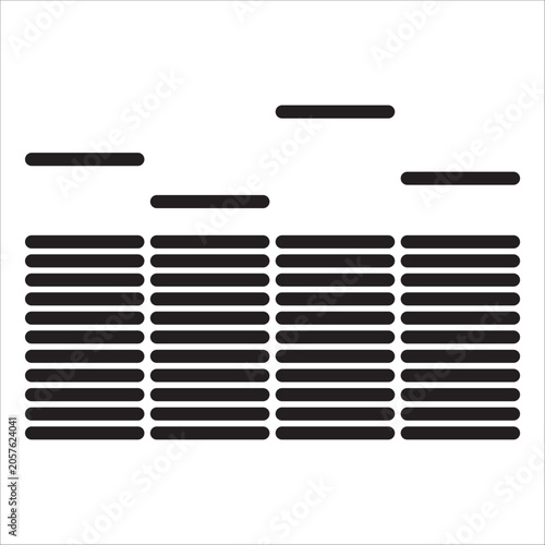 Sound wave icon outline vector