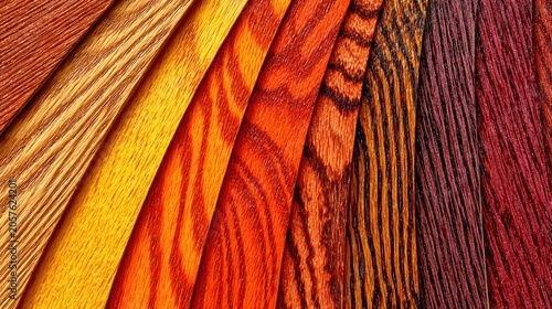 Assortment of Exotic Wood Grain Samples