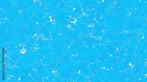 Blue water surface fluid ripple animation