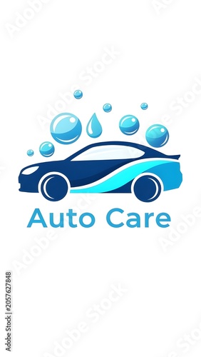 Fresh and Clean Auto Care Logo Design