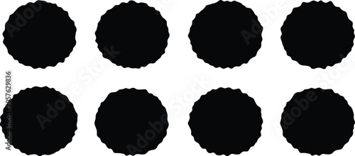 Foto Middle Eastern falafel ball solid silhouette vector illustration set with crunchy chickpea fritter icons for traditional vegan food menu design